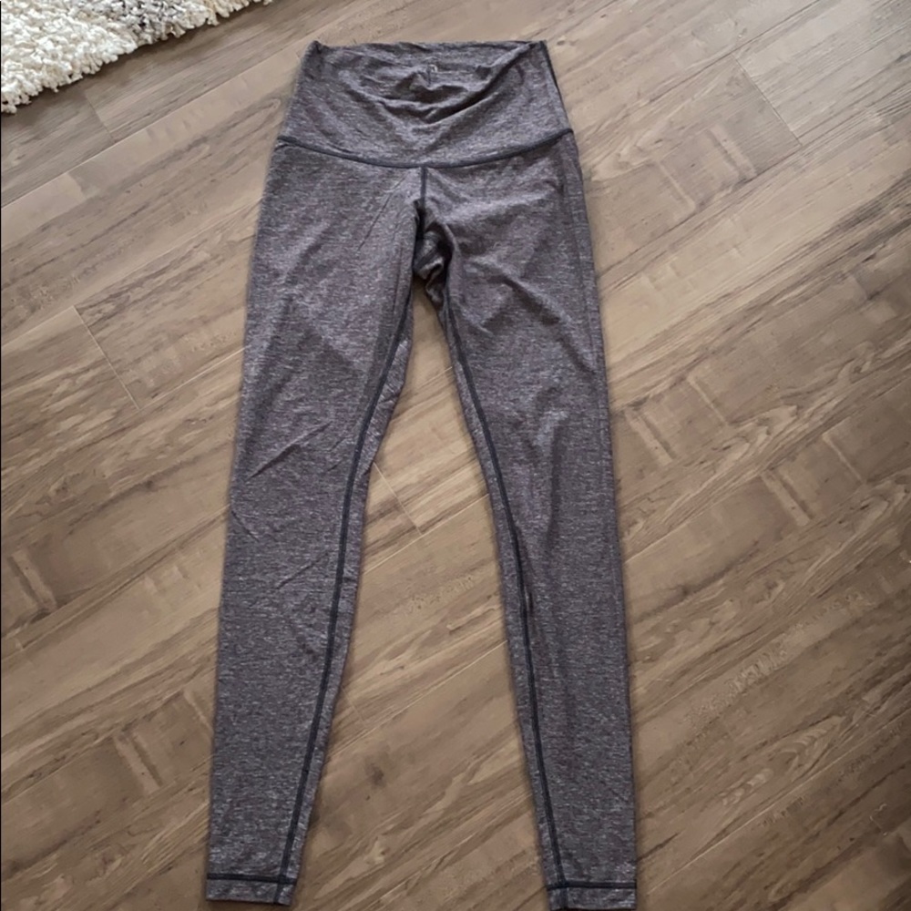 Lululemon leggings. Light and dark grey